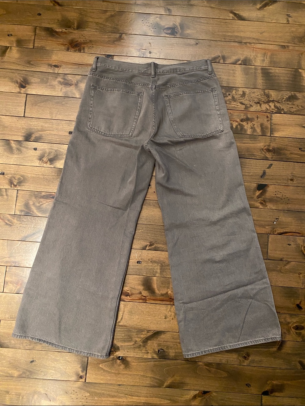 Uniqlo Men's Gray Wide-leg Uniqlo Jeans - Picture 2 of 3